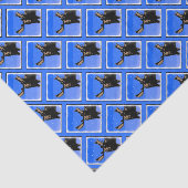 Mazen in de winter - Oorspronkelijke natuurkunst Tissuepapier (Detail)