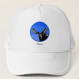 Mazen in de winter - Oorspronkelijke natuurkunst Trucker Pet