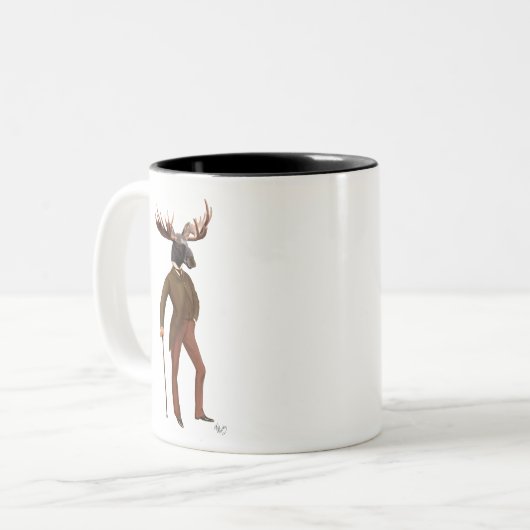 Mazen in Suite 2 Tweekleurige Koffiemok (Voorkant links)