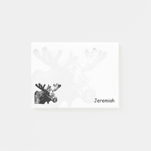 Mazen in zwart en wit post-it® notes (Voorkant)