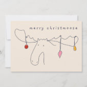 Mazen met lijntekening voor kerstlampjes kaart (Voorkant)