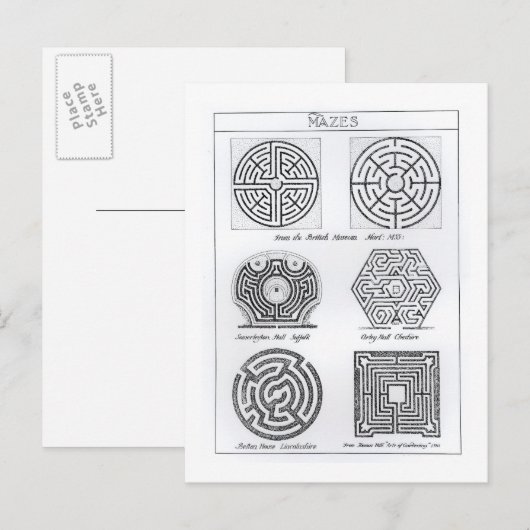 Mazes, c.1900 (graving) (foto) briefkaart (Voorkant / Achterkant)
