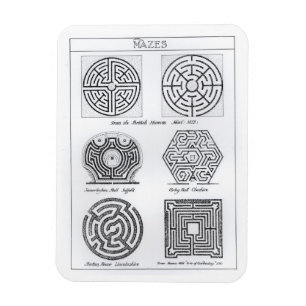 Mazes, c.1900 (graving) (foto) magneet