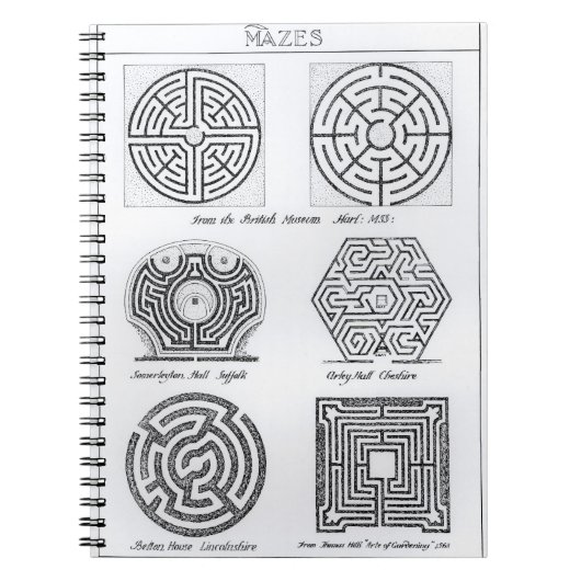 Mazes, c.1900 (graving) (foto) notitieboek (Voorkant)