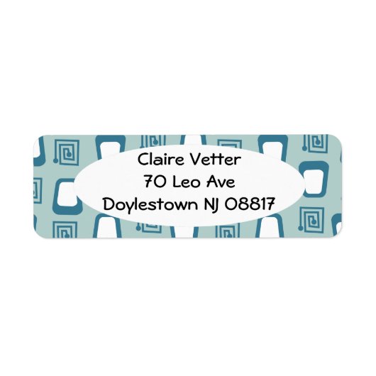 Mazes en Trapezoïden Etiket (Voorkant)