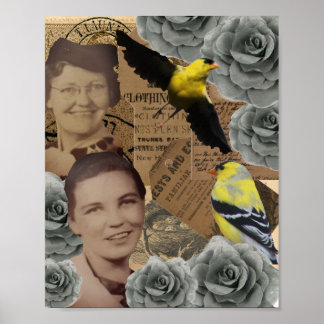 Mazie en Lessie Collage Poster