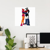 Mazinger en Aphrodite houden van robots Poster (Thuiskantoor)