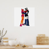 Mazinger en Aphrodite houden van robots Poster (Keuken)