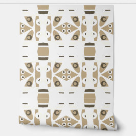 Mazipoodles Abstracte Leapfrog Sepia Behang