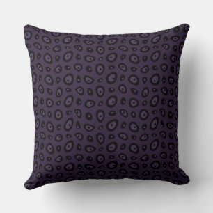 Mazipoodles Abstracte Teardrops - Indigo Zwart Kussen