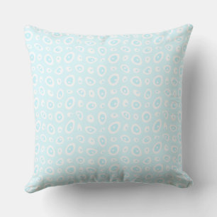 Mazipoodles Abstracte Teardrops - Pastel Blauw Wit Kussen