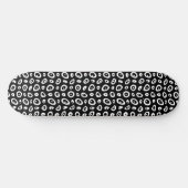 Mazipoodles Abstracte Teardrops - Zwart Wit Persoonlijk Skateboard (Horizontaal)