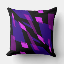 Mazipoodles Abstractie Perspectief Zwart Blauw Kussen