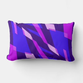 Mazipoodles Abstractieperspectief Indigo Fuchsia Kussen