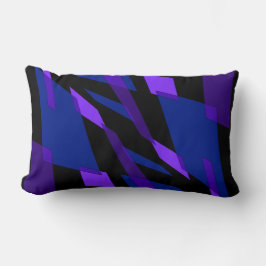 Mazipoodles Abstractieperspectief Zwart Indigo Kussen