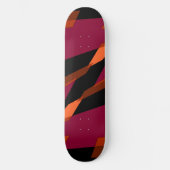 Mazipoodles Abstractieperspectief Zwart Magenta Persoonlijk Skateboard (Voorkant)
