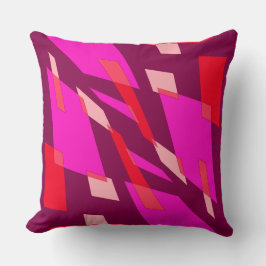 Mazipoodles Abstractiepunt Magenta Tomaat Kussen