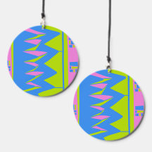 Mazipoodles Afrofuturist Pattern - Blauw Limoen Ro