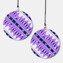 Mazipoodles Afrofuturist Pattern - Paarse Blauw
