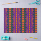 Mazipoodles Afrofuturist Pattern - Purple Green  Tissuepapier (Craft)