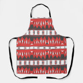 Mazipoodles Afrofuturist Pattern - Scarlet Grey Schort (Voorkant)