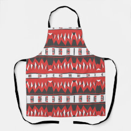 Mazipoodles Afrofuturist Pattern - Scarlet Grey Schort
