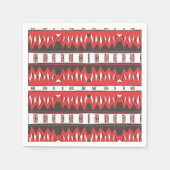Mazipoodles Afrofuturist Pattern - Scarlet Grey Servet (Voorkant)