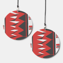 Mazipoodles Afrofuturist Pattern - Scarlet Grey