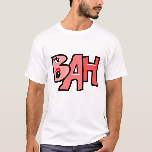 Mazipoodles Bah Humbug Rood T-shirt (Voorkant)