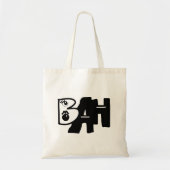 Mazipoodles Bah Humbug Zwart & Wit Tote Bag (Voorkant)
