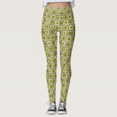 Mazipoodles bitesize olijfgroene donuts met wit leggings (Voorkant)
