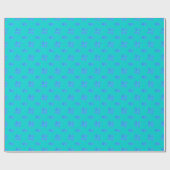 Mazipoodles blauwe harten op turquoise cadeaupapier (Vlak)