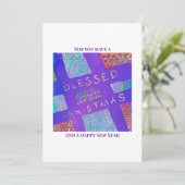 MAZIPOODLES Blessed Christmas  Feestdagenkaart (Staand voorkant)