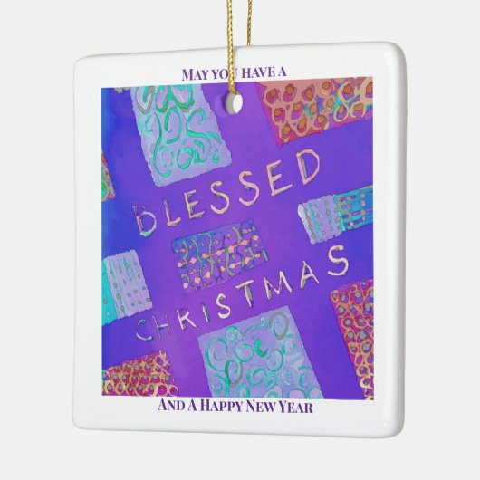 MAZIPOODLES Blessed Christmas  Keramisch Ornament (Links)