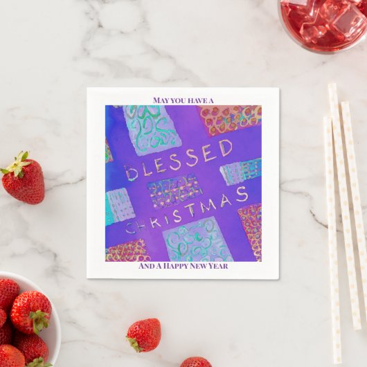 MAZIPOODLES Blessed Christmas  Servet (Insitu)