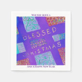 MAZIPOODLES Blessed Christmas  Servet (Voorkant)