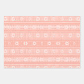 MAZIPOODLES Bloemgestreepte Geribbelde Brei 202 Inpakpapier Vel (Voorkant 3)