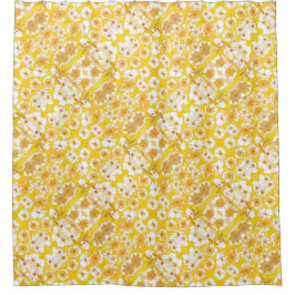Mazipoodles Botanische tuin - Butterscotch Geel Douchegordijn