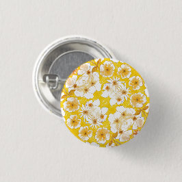 Mazipoodles Botanische tuin - Butterscotch Geel Ronde Button 3,2 Cm
