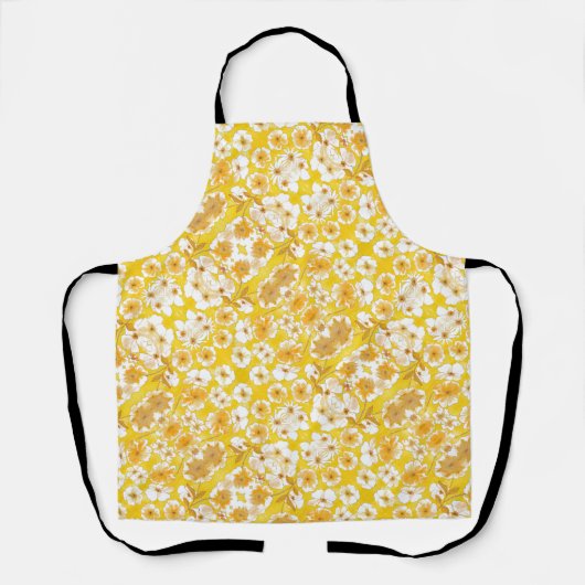 Mazipoodles Botanische tuin - Butterscotch Geel Schort (Voorkant)