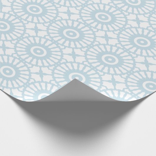 Mazipoodles caleidoscoop S - eendenei blauw wit Cadeaupapier (Hoek)