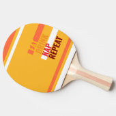 MAZIPOODLES Eat Drink Nap Repeat Orange Tafeltennisbatje (Zijkant)