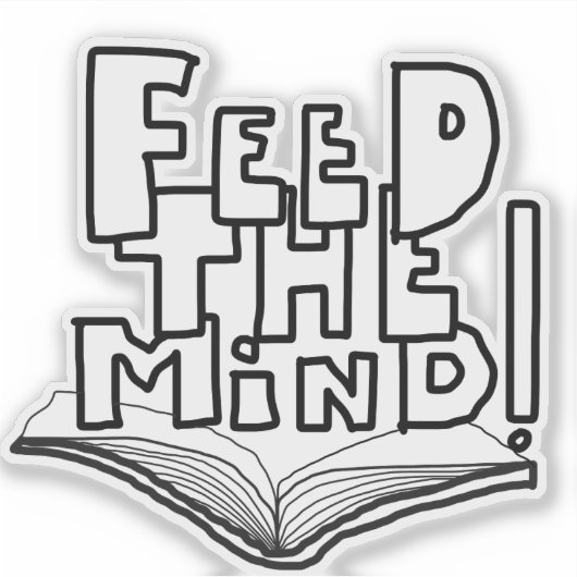 MAZIPOODLES Feed The Mind 077  Sticker (Voorkant)