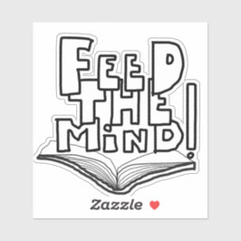 MAZIPOODLES Feed The Mind 077  Sticker