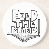 MAZIPOODLES Feed The Mind 077  Zandsteen Onderzetter (Voorkant)