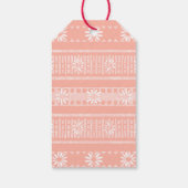 MAZIPOODLES Floral Striped Ribbed Knitting 202 Cadeaulabel (Achterkant)