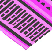 MAZIPOODLES Gestreepte geribbelde breipatroon 001  Lange Tafelloper (Hoek)