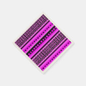 MAZIPOODLES Gestreepte geribbelde breipatroon 001 Servet (Hoek)