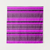 MAZIPOODLES Gestreepte geribbelde breipatroon 001  Wandkleed (Voorkant (horizontaal))