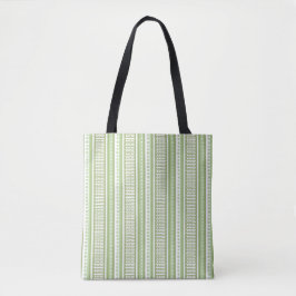 MAZIPOODLES Gestreepte geribbelde breipatroon 068 Tote Bag